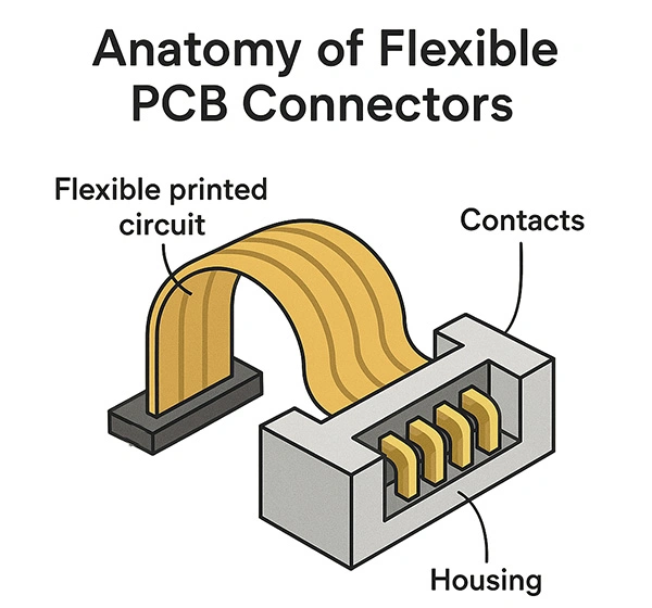 Flexible PCB connector